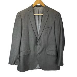 Vitale Barberis Canonico Wool two button blazer gray - 42